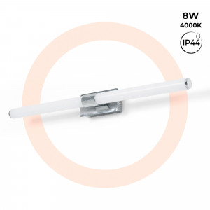 Aplique LED tubular para banheiro - 8W - IP44 - 60cm