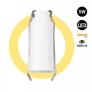 Downlight LED Mini 5W - Chip OSRAM - Baixo UGR - Ø 34mm